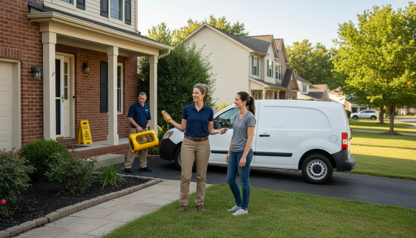 Residential water damage restoration in Souderton, PA